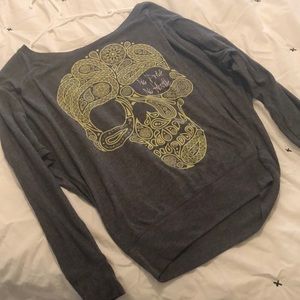 The Drive Clothing grey and green sweater